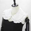 Cotton White Collar Pleated Peter Pan Fake Collar Shawl Decorative Collar, Hot Sale