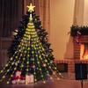 Flowing Waterfall LED String Lights - USB-Powered, Copper Wire, Multicolor, Christmas Decoration