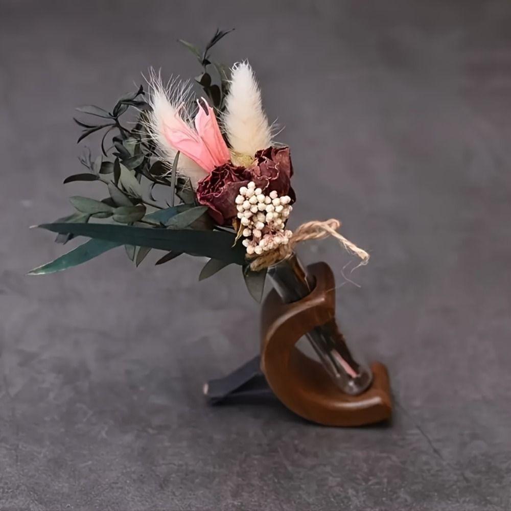 Creative DIY Flower Holder Mini Car Vent Decor Car Flower Vase Clip  Dashboard
