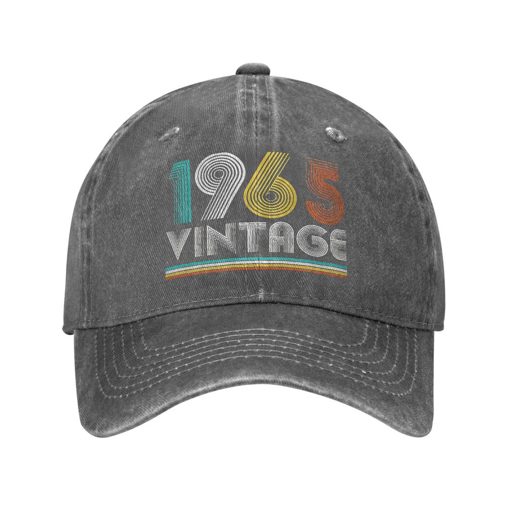 Vintage 1965 Geburtstag Retro 60. Sonne Baseballkappe Lustiges Paar Damen Gewaschen Hip Hop Hüte Sonnenschutz Druck Jagd Baseballkappen