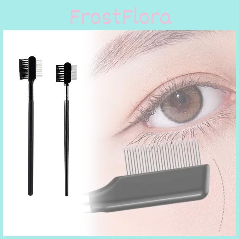 Double Makeup Tool Headed Steel Eyebrow Comb Eyebrow Shaping Grooming Eyelash