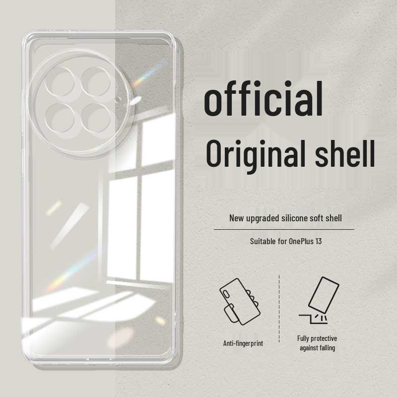 OnePlus 13 Liquid Silicone Phone Case: Full Coverage, Drop Protection, Solid Color, Skin-Friendly, Simple Style.