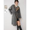 Women's Merino Wool Cashmere Blend Long Coat