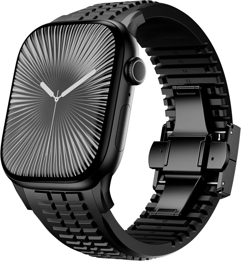 Silicone Band for Apple Watch Ultra 3 2 49mm Series 11 10 46mm Sports Strap for Iwatch 9 8 7 6 5 4 SE 2025 44mm 45mm Watchband