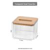 Transparent No-Drill Bathroom Tissue Box
