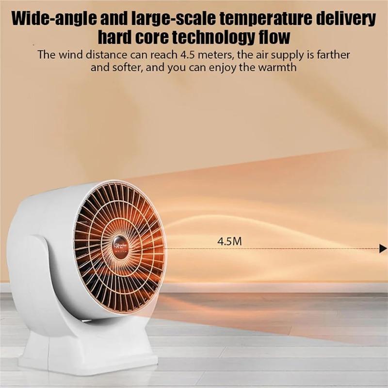 Electric Heater Portable Electric Heater Low Noise Air Fast Heating Mini Desktop Fan Winter Warmer for Home Office Room