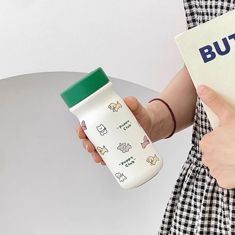 Dog Vacuum Mug Bowknot Thermal Car Cup Portable Water Bottle