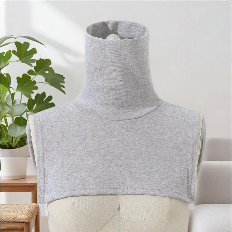 

В язаний штучний комір Аксесуари для коміра з штучного хутра Аксесуари для одягу Основа відвороту Шарф Головний убір Комір-водолазка світло-сірого кольору