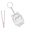 Miniature Pet Hair Keepsakes Keychain Clear Display Case Portable Hamster Furs Holders Memory Preservations Accessories