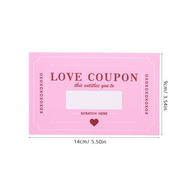 20 Sheets Couple Scratch Off Cards DIY Date for Valentine's Day Anniversary Birthday Romantic Activity