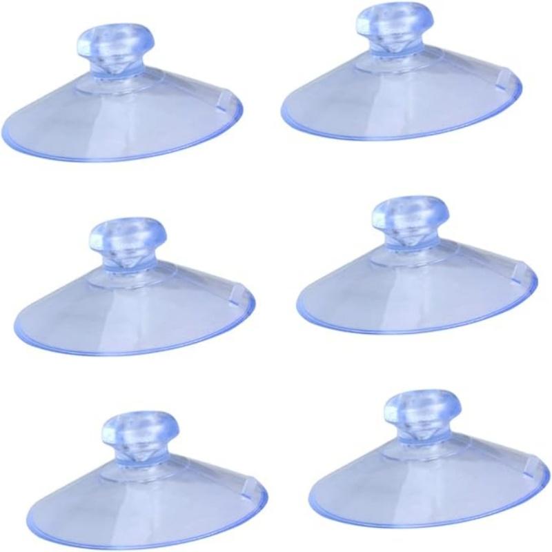 10pc Strong Round Mushroom Head Sucker Strong PVC Transparent Suction Cups for Perforated Car Glass Bathroom Wall Door Storage