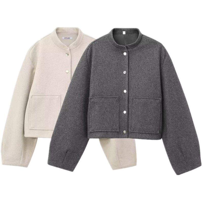 Fashion Wind 2024 New Fall Women's Clothing Easiest for Match Stickers Pocket Decoration Short Pilot Jacket Outwear 8741279