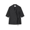 LESS 2025 Summer Lapel Loose Straight Blazer