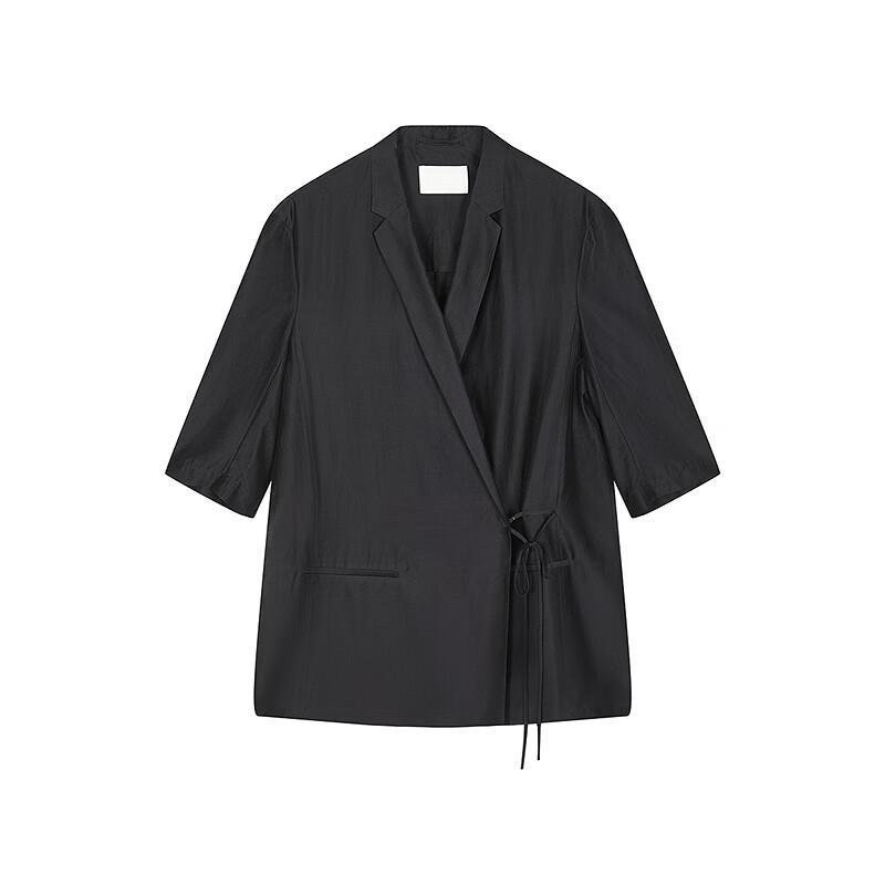 LESS 2025 Summer Lapel Loose Straight Blazer
