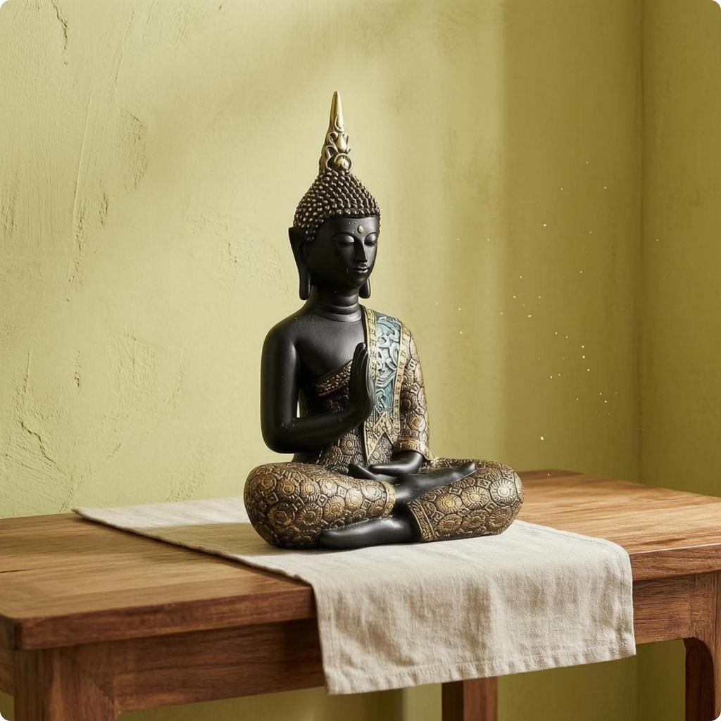 Mini Buddha Home Decoration Resin Figurine Buddhist Statue