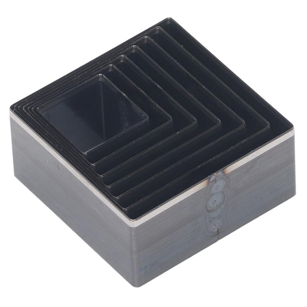 7-teiliges Set mit 7 Größen quadratischer Lederstanzer-Set Quadratische Stanzform für DIY-Lederhandwerk