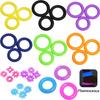 Soft Silicone Penis Cock Ring Delay Ejaculation Ball Scrotum Stretcher Adjustable Semen Sleeve Rings SM Bondage Sex Toy for Men