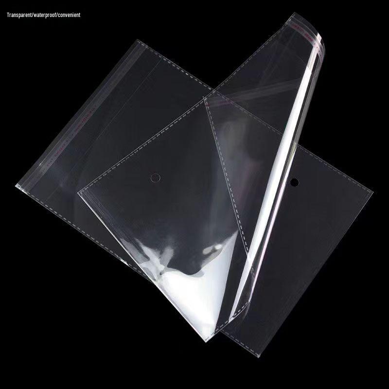 Klare Selbstklebe-OPP-Tasche, 14" Breite, für Bekleidungs- & Schmuckverpackung