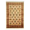 Living Room Rug In Viscose Oriental Patterns Light Brown 140x180