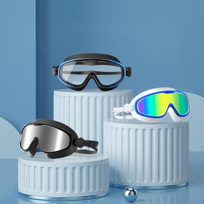 Big Frame Swimming Goggles Professional Anti-fog HD Swim Glasses for Men Women UV Protection Diving Goggles Eyewear No Leaking