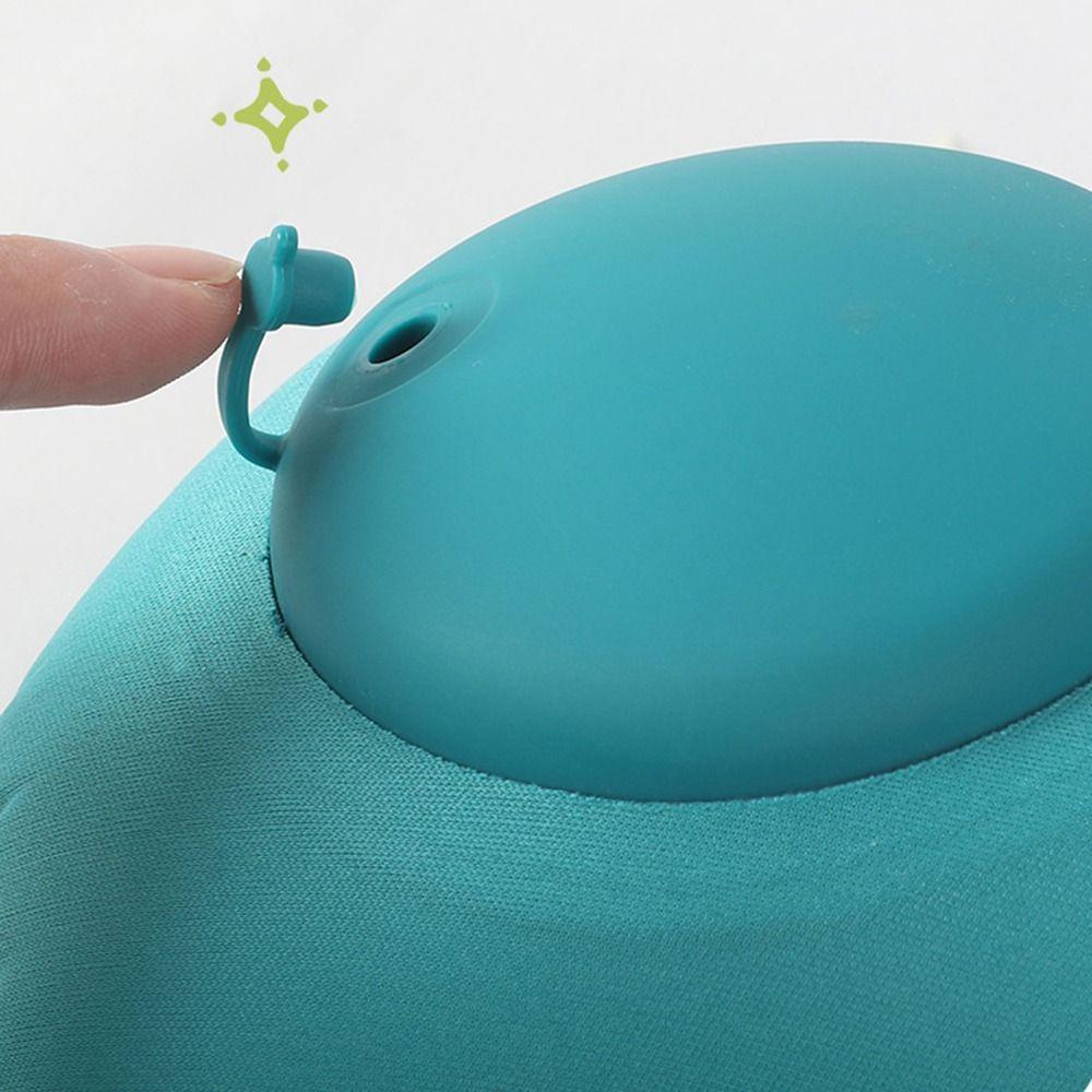 Soft Press To Inflate Pillow U-Shaped Neck Support Cushion Relaxation Neckrest Pad  Airplane