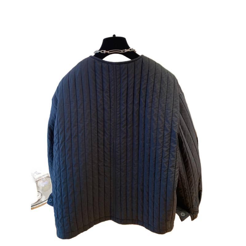 Korean Style Quilted Women's Winter Padded Jacket with Irregular Placket