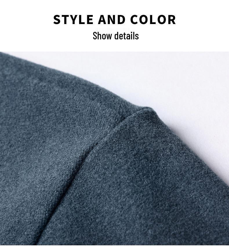 Men's Self-Heating Double-Sided Fleece Half-High Collar Sweatshirt - 2025 Autumn/Winter New Style Base Layer