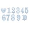 Heart Number Candle Holder Resin Mold Gypsum Resin Molds Craft Candlestick Mould