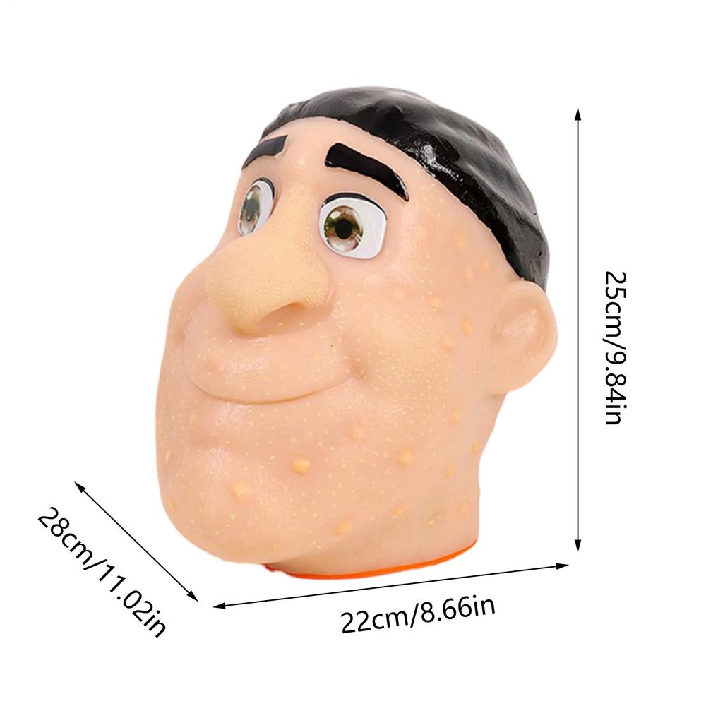 Pimple Toy Realistic Head Model Face Silicone Pimple Pop Toy Sensory Activities Funny Addictive Squeeze Toy Repeatable