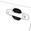Alpine Door Handle Protector of Protects Against Scratches and Adds a Effect C-HR (Set 4) SSK-DR03CHR, Dress-Up