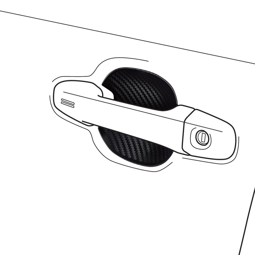 Alpine Door Handle Protector of Protects Against Scratches and Adds a Effect C-HR (Set 4) SSK-DR03CHR, Dress-Up