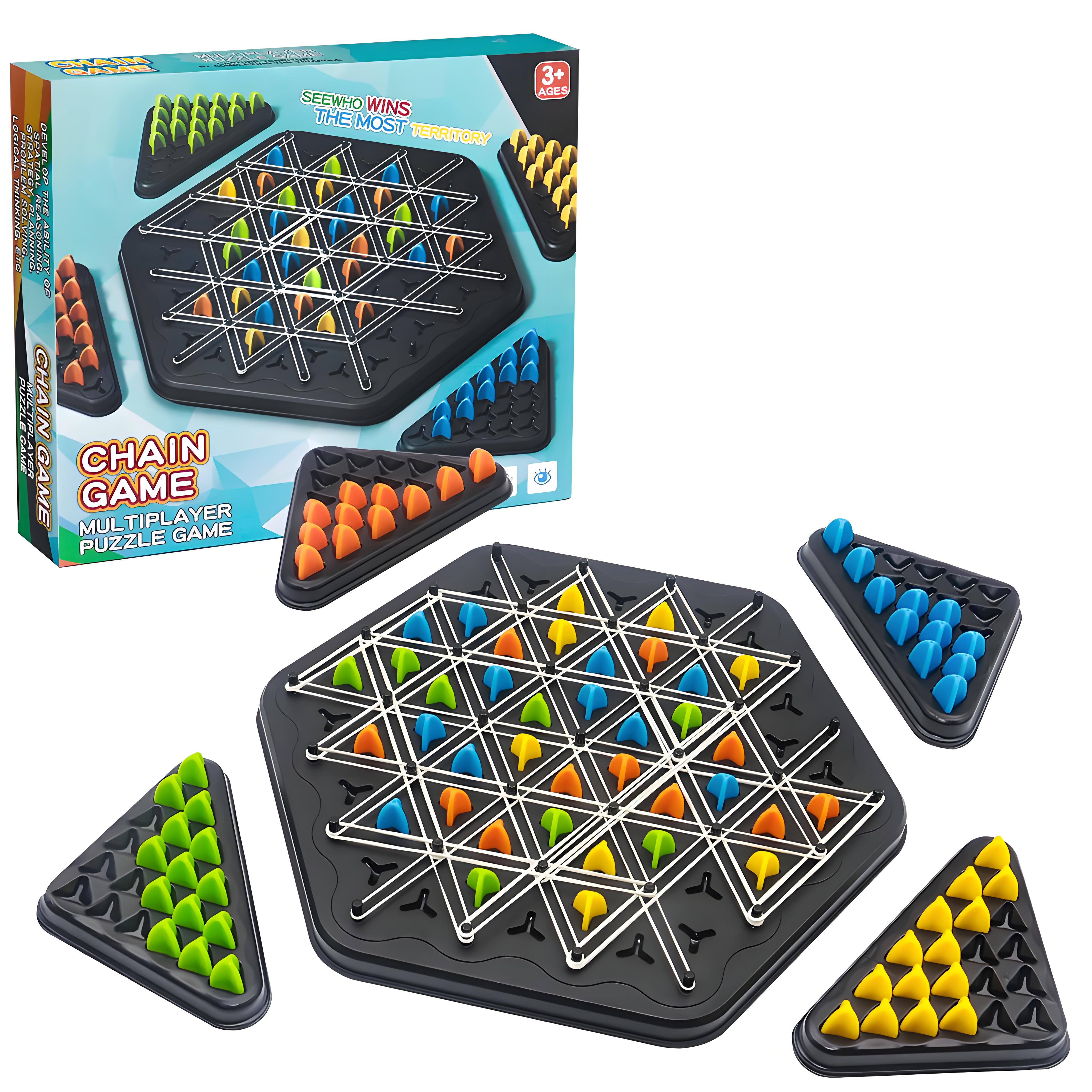 

Educational Triangle Strategy Board Game for Kids Ages 3+ | 2 Player Family Brain Teaser | Fun Learning & Cognitive Development