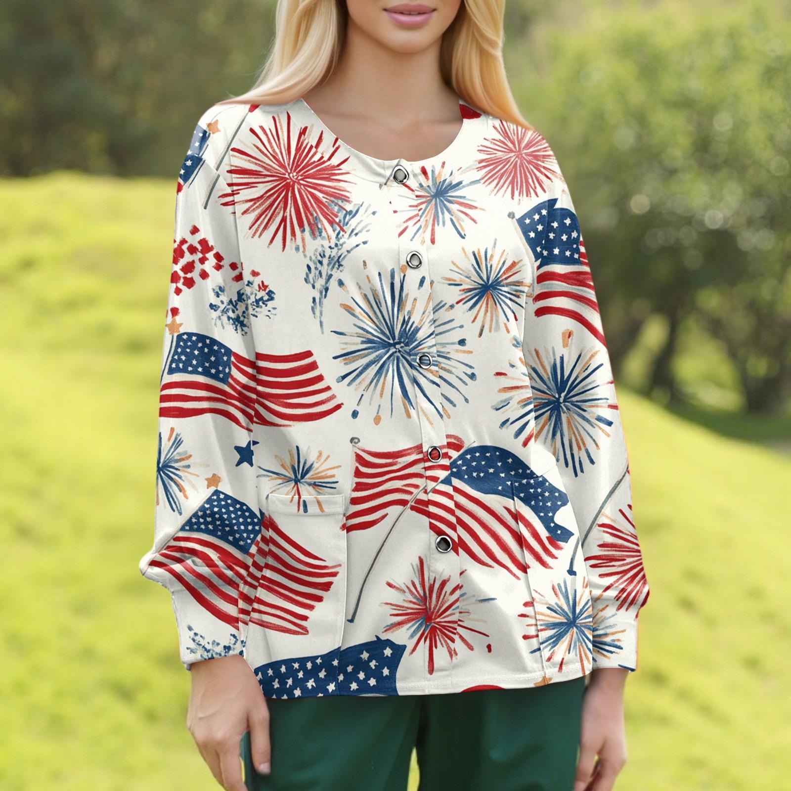 

Женский повседневный однобортный однобортный кардиган с длинным рукавом и принтом, рабочая одежда, топ XXL красный