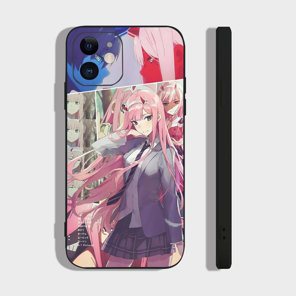 Anime Girl Zero Two For Iphone 17 Air 16 Pro Max 15 14 13 Full Cover Anti-Shock MagSafe Cover