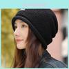 Knit Hat Hat For Women With Letter Embroidery Warmth Fall Winter Stylish Headgear