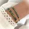 Bohemian Turquoise Bracelet Gold Beads Tila Layered Women Ins Style