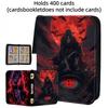 400/900pcs NARUTO Card Binder Book Folder 4/9 Card Slots Game Card Collections Double Pocket Zipper Collector Album Holder
