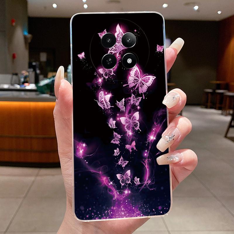 Phone Case For Realme 12 5G 12X 5G 13 5G C65 Protective Cases Realme Narzo N65 70X Capa Flower Butterfly Soft Silicone TPU Cover
