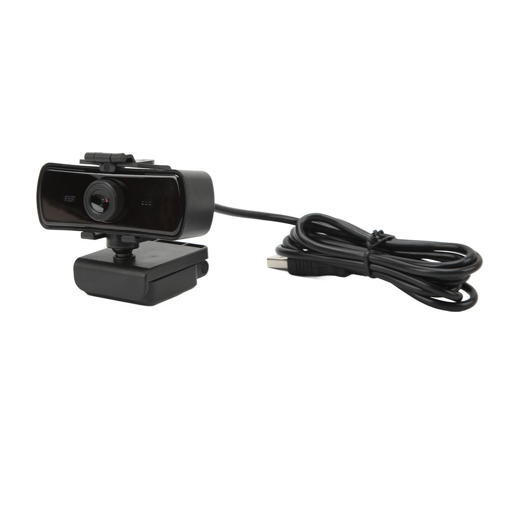 USB Computer Camera Drive Free Built In Microphone Lens Protection Cover With 2K HD Video Call