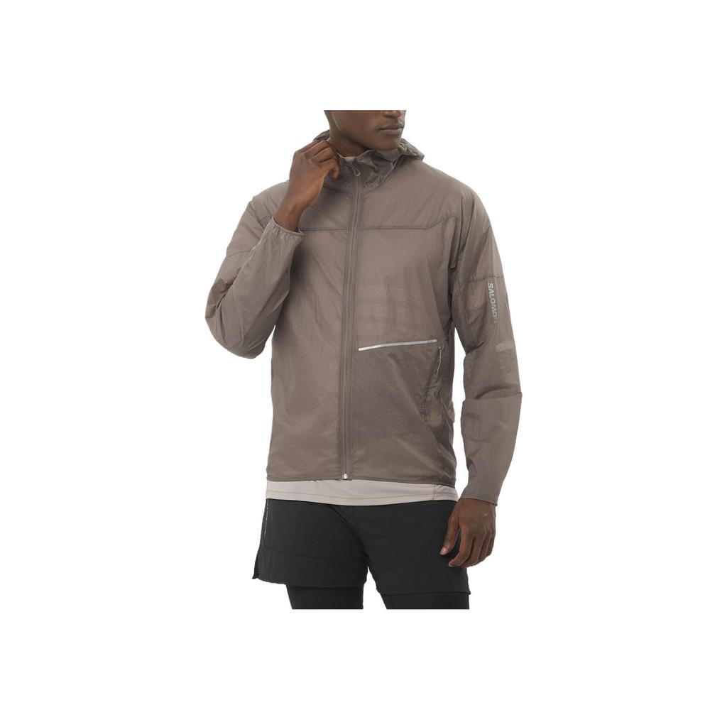 Salomon Sense Aero Wind Comfortable Soft Breathable Skin-Friendly Jacket Men Jacket Iron-Gray C24291