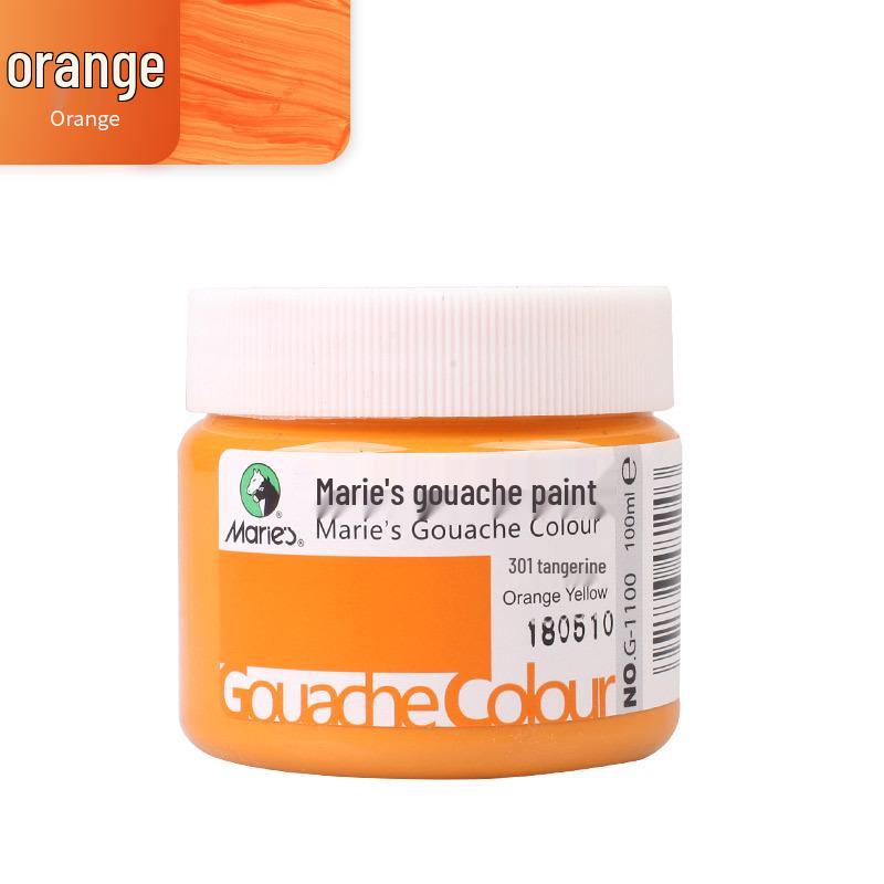 Mali Afwasbare Gouache Verf 100ml - Handgeschilderde Kleuren voor Kinderen en Studenten