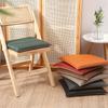 Waterproof  PU Leather Seat Cushion Thicken Dining Chair Cushion 40cm Anti Slip Restaurant Bar Hotel Office Chair Seat Pad