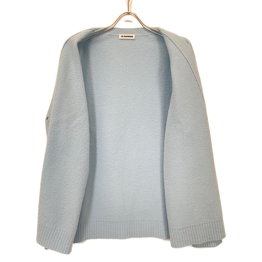 JIL SANDER 24AW J01HP0002 Light Blue Wool Button Knit Cardigan tops 44 Light blueUsed