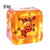 Stress Relief Toy for Halloween Christmas, Anxiety Reduction Ice Cube Squeeze Clear Fidget Toy, Slow Rising Sensory Holiday Gift
