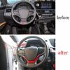 Steering Wheel Decor Cover Trim For Lexus ES250 300h 350 19-23 Red Carbon Fiber