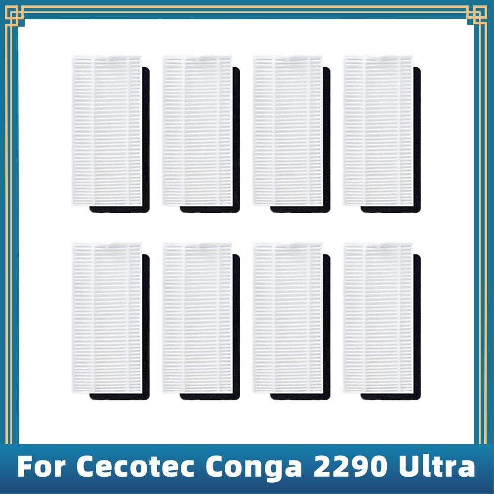 Für Cecotec Conga 2290 Ultra Saugroboter Ersatzteile Zubehör Haupt- Seitenbürste Hepa-Filter Mopp-Lappen Bürstenabdeckung
