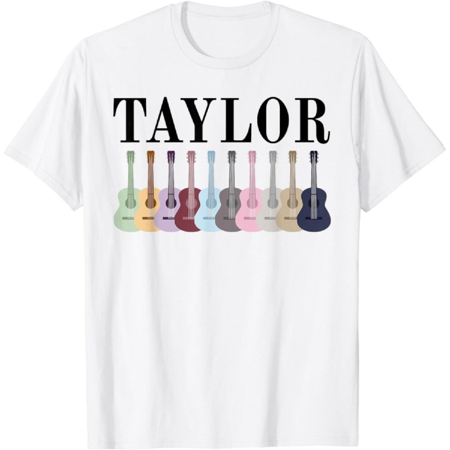 DOXNEE Taylor Personalized Name I Love Taylor Girl Groovy 70s T-Shirt S