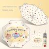 Children's Umbrellas for Elementary School Students, Boys and Girls, Safety Anti-Rebound, Anti-Puncture, Automatic Cartoon Color Plastic Umbrella for