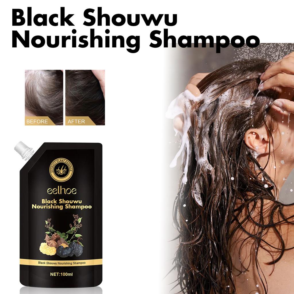 EELHOE 100 ml Polygonum Multiflorum Shampoo. Anti-Haarausfall. Anti-Schuppen- und Anti-Juckreiz-Shampoo. Erfrischendes und ölkontrollierendes Shampoo
