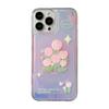 Pink Tulip for Iphone16 for Apple Phone Case 17pro Max All Inclusive 11 Silicone 15 Laser XR Set X